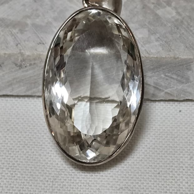 백수정 실버 팬던트 중동 오만산