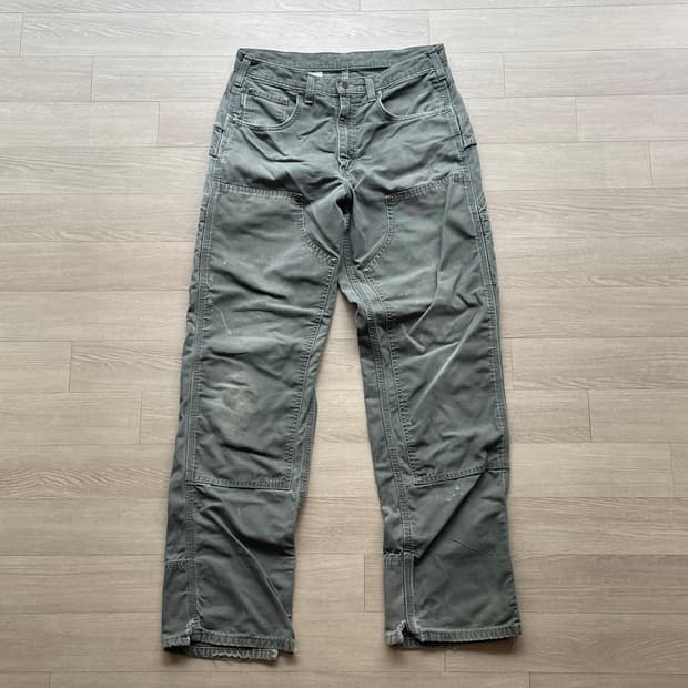 칼하트 더블니 모스 그린 B188 DMS 33x34