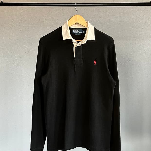 [S]폴로 랄프로렌 코튼 니트 럭비 티셔츠