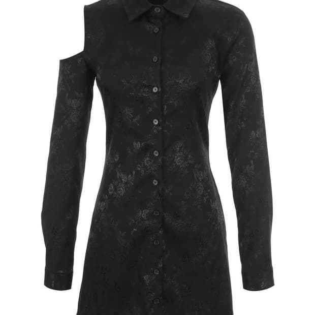 Wsc아카이브 원피스 One shoulder shirt one-piece