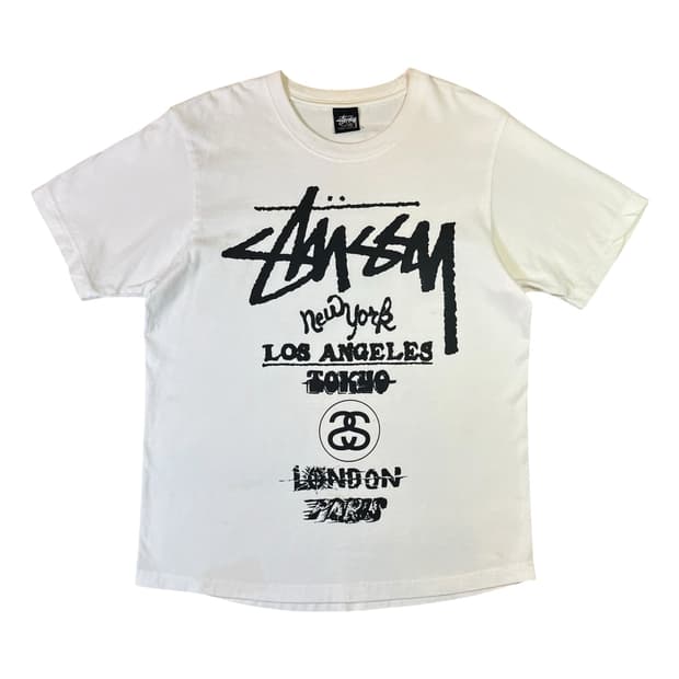 STÜSSY 스투시 23ss 월드투어 반팔 티셔츠