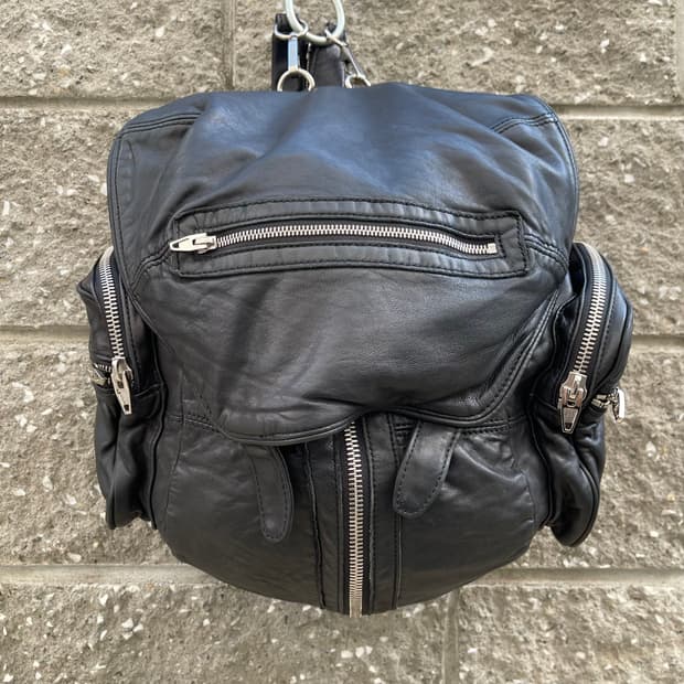 [OS] Alexander Wang 빅 블랙 레더 백팩