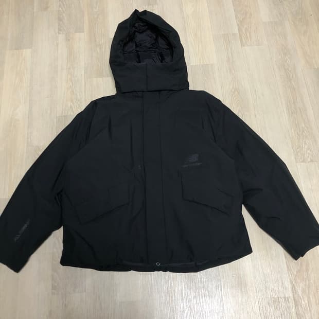 (XL) 뉴발란스 UNI 케이브 구스 다운 자켓 블랙 자켓 블랙