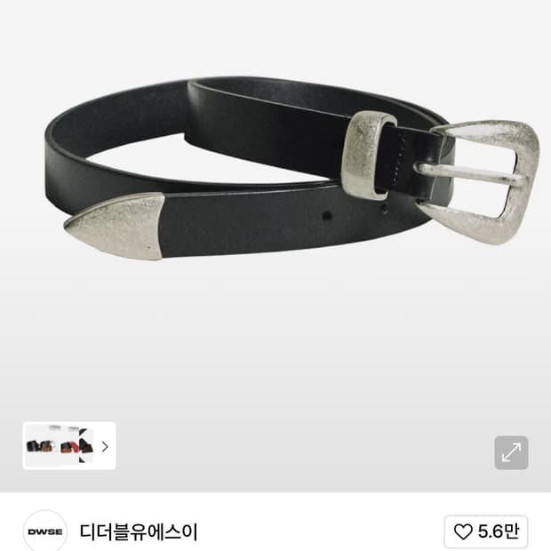 디더블유에스 웨스턴 슬림벨트
