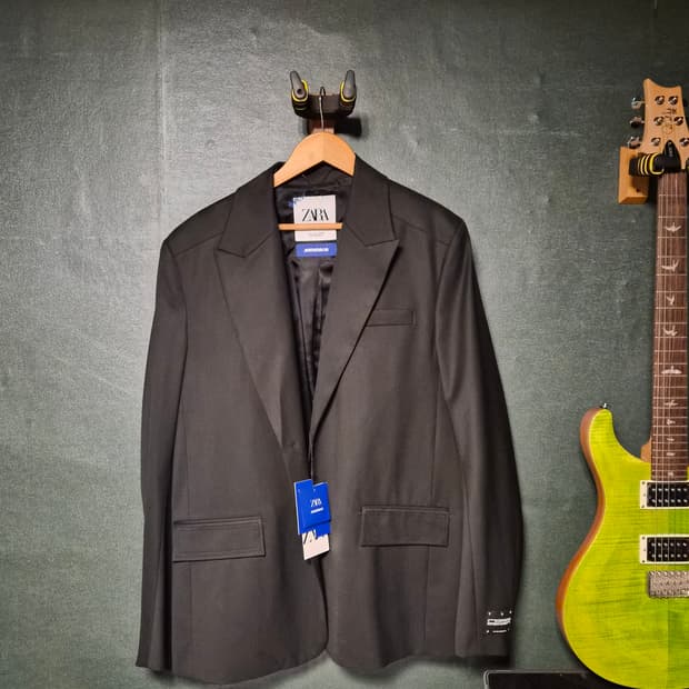 (L size)자라 x 아더에러 오버사이즈 블레이저 블랙 셋업 