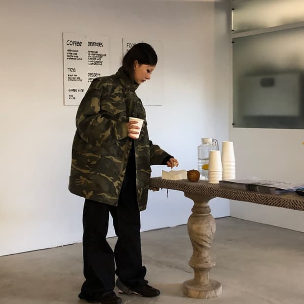 빈티지 워싱 필드자켓 카모