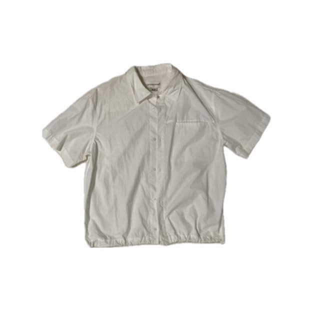 라퍼지스토어 와이드 스프링 하프 셔츠 화이트