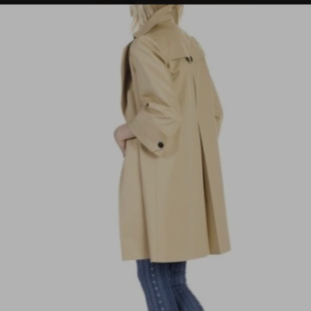 [Sandro] 산드로 베이지 더블 버튼 트렌치코트 (사이즈 36)