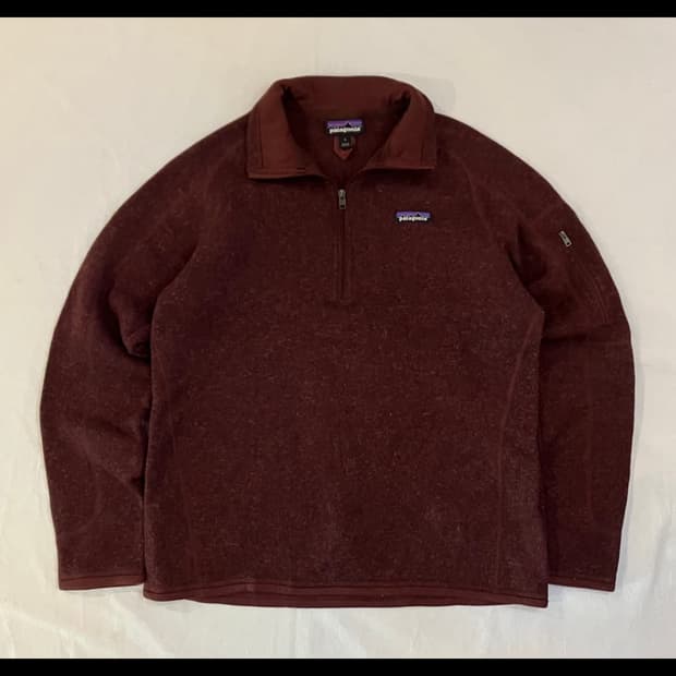 파타고니아 신칠라 하프집업 플리스 버건디