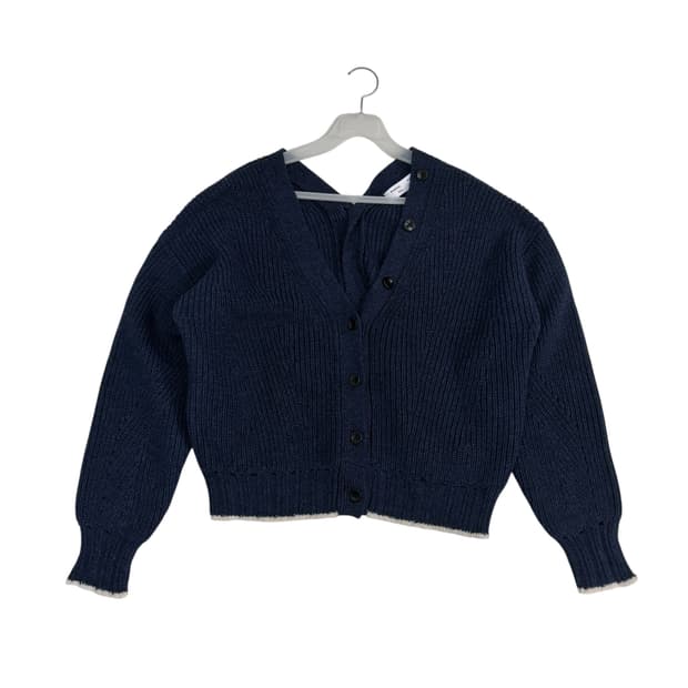 프로엔자슐러 화이트 라벨 네이비 양면 가디건