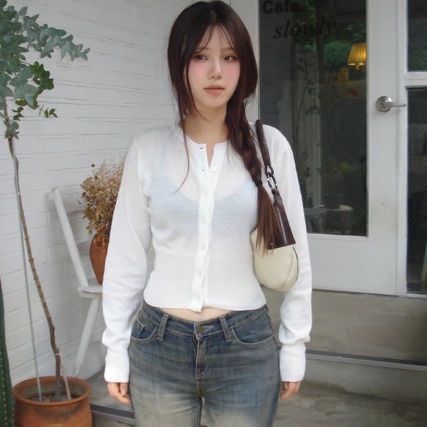 아워캐비넷 bambi slim cardigan 팝니다.