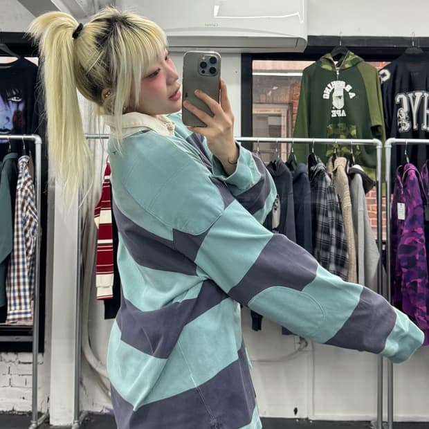 폴로 랄프로렌 90s 엘보우 패치 롱슬리브