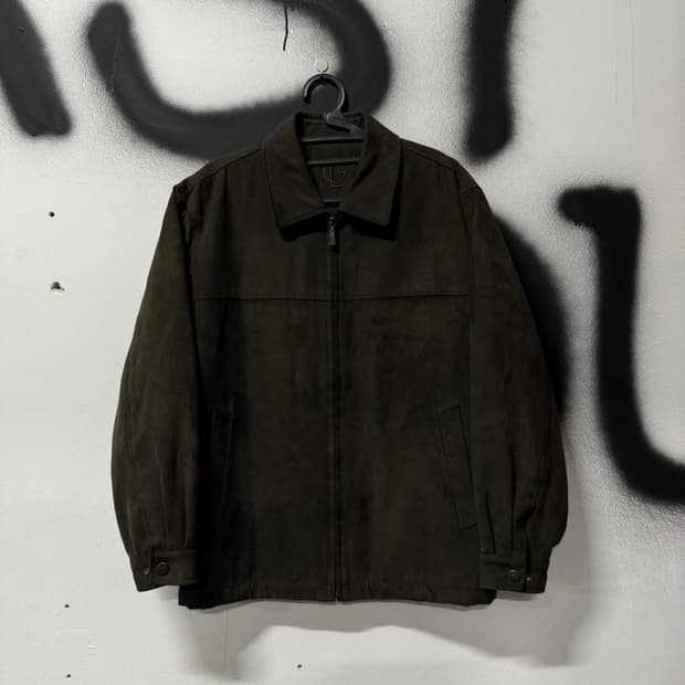 VTG 빈티지 스웨이드 싱글 집업 스윙탑 봄버 자켓