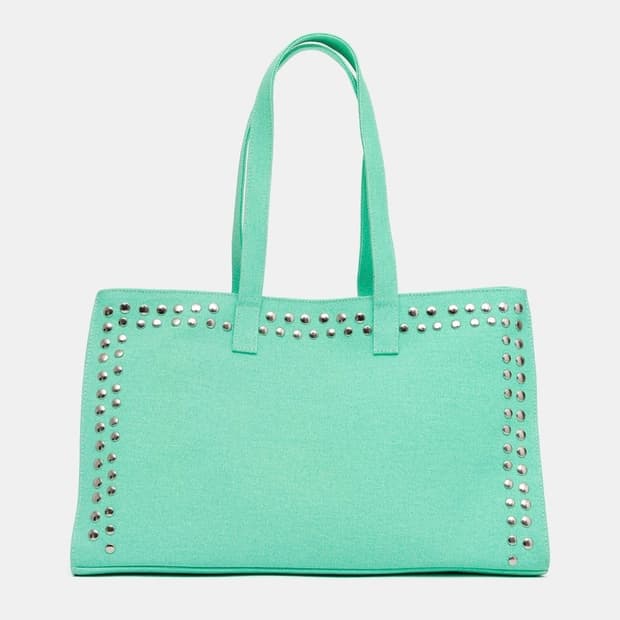 기마구아스 Midi Shopper 스터드 미디 쇼퍼백/민트