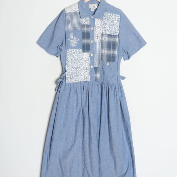  90's L.G.STAR Chambray One-Piece