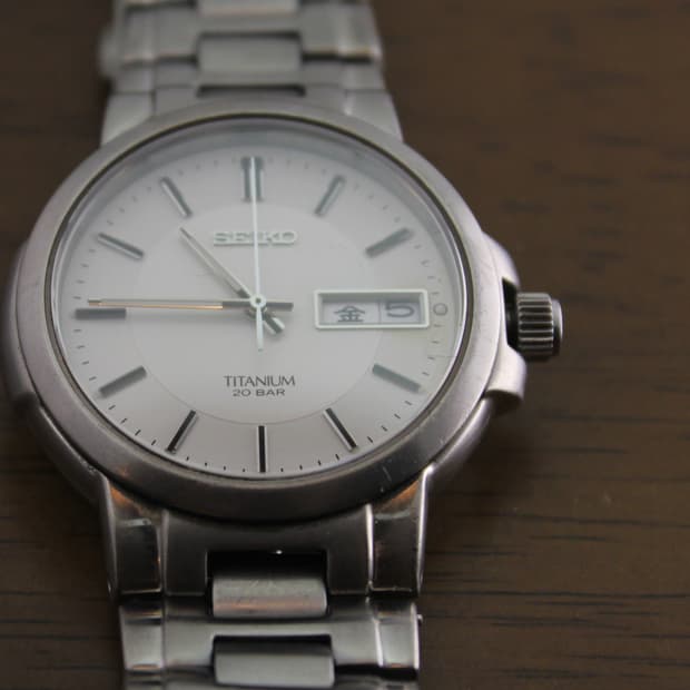 [Seiko] 세이코 티타늄 데이데이트 워치