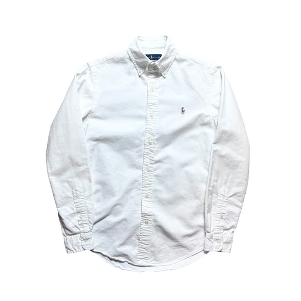 폴로 여성용 옥스퍼드면 화이트 셔츠