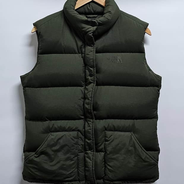 노스페이스 여성 구스패딩조끼 95