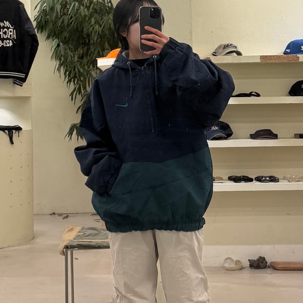 나이키 올드스쿨 투톤 빅로고 아노락 U294