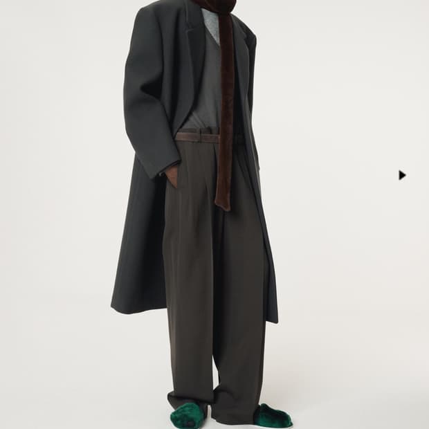 렉토 울싱글코트 차콜 L