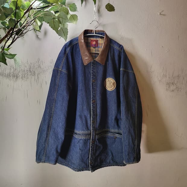 90s 펠레펠레 데님 자켓 (XL)