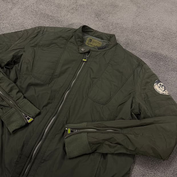 [ 정품/S ] 디젤 두카티 나일론 바이커 집업 자켓