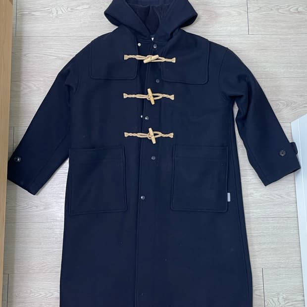 라이풀 미니멀 가먼츠 더플코트 1사이즈 네이비