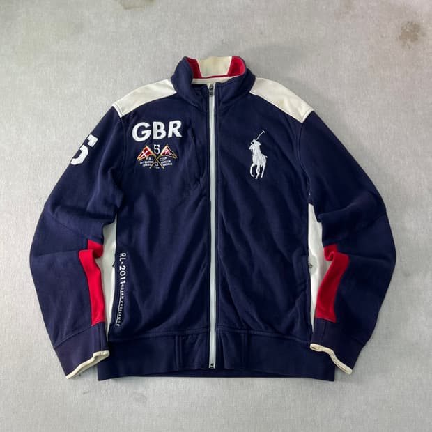 100 폴로랄프로렌 빅포니 GBR 레이싱 집업