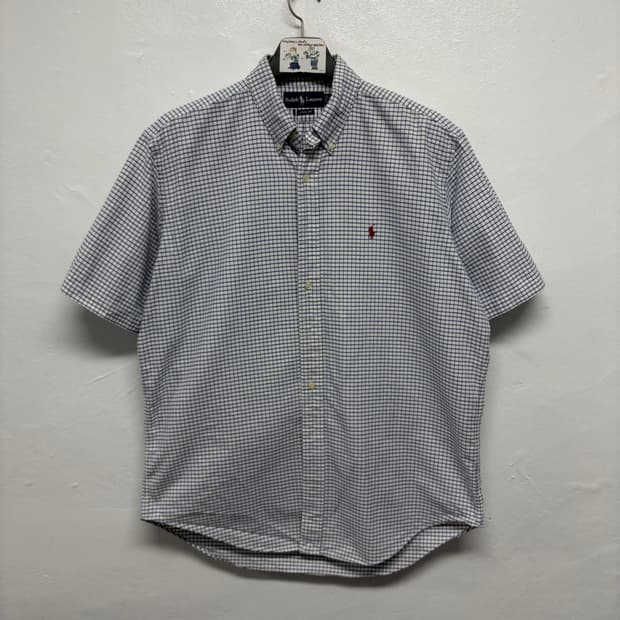 폴로 랄프로렌 체크 반팔 셔츠