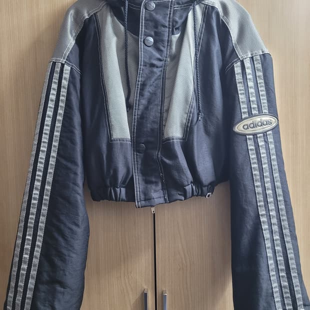 아디다스 빈티지 크롭 점퍼