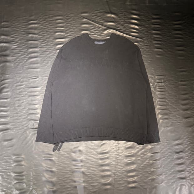 준지 스트랩 니트 블랙