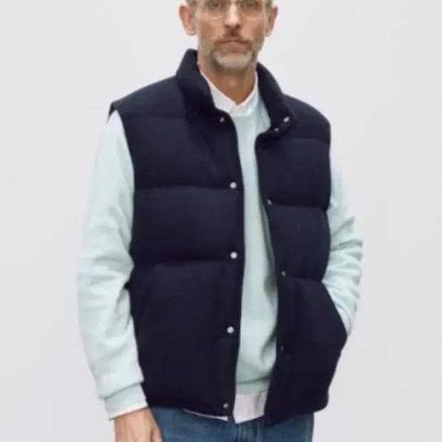 포터리 구스다운 베스트 navy 4