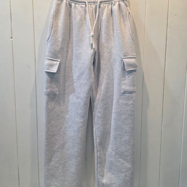 LEAF 카고 와이드 츄리닝바지