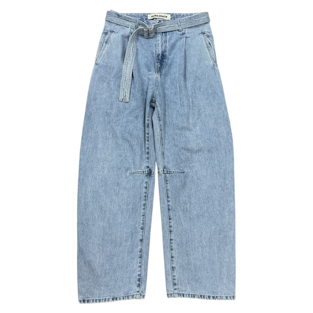 인사일런스 벨티드 데님 팬츠 바지 L