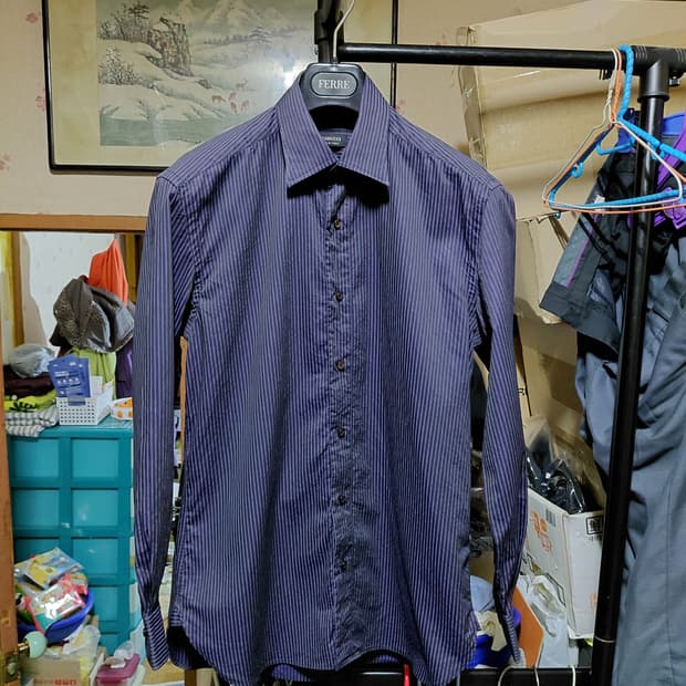 [GUIDUCCI](귀두치)코튼 스트라이프 셔츠 100사이즈 