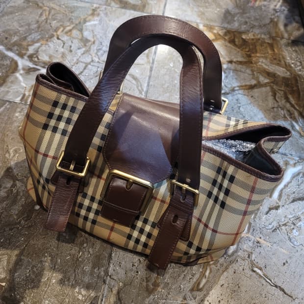 버버리 노바체크 토드백 