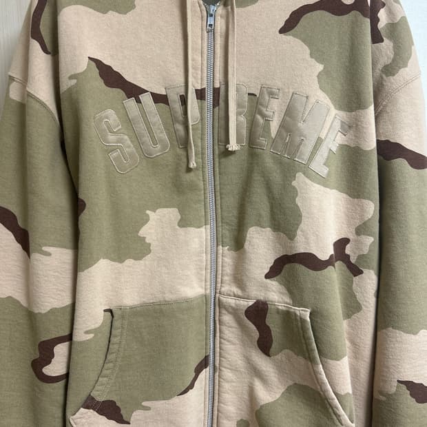 슈프림 아크 써멀 후드집업 데저트 카모 24FW