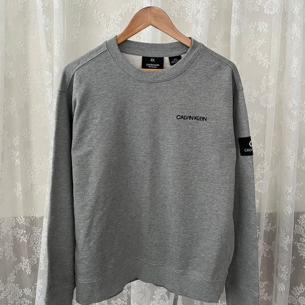 XL) 캘빈클라인 퍼포먼스 맨투맨 그레이