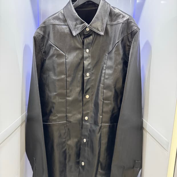 릭오웬스 포그포켓 아우터셔츠 블랙 50사이즈