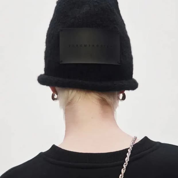 (사용감없음) 트리밍버드 비니 블랙