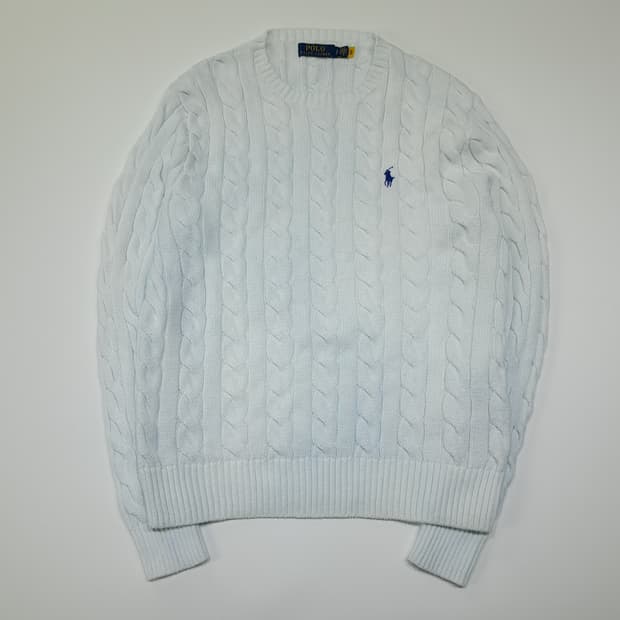 CL196 S 폴로랄프로렌 케이블 코튼 니트