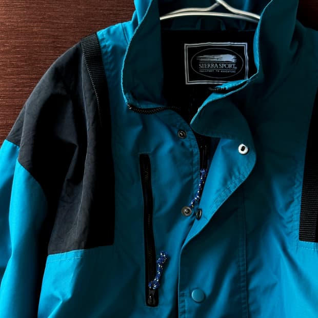 90's washer nylon utility anorak parka