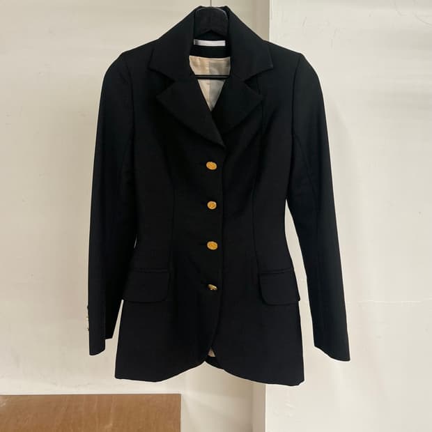 비비안웨스트우드 골드라벨 라펠카라 블랙 블레이저