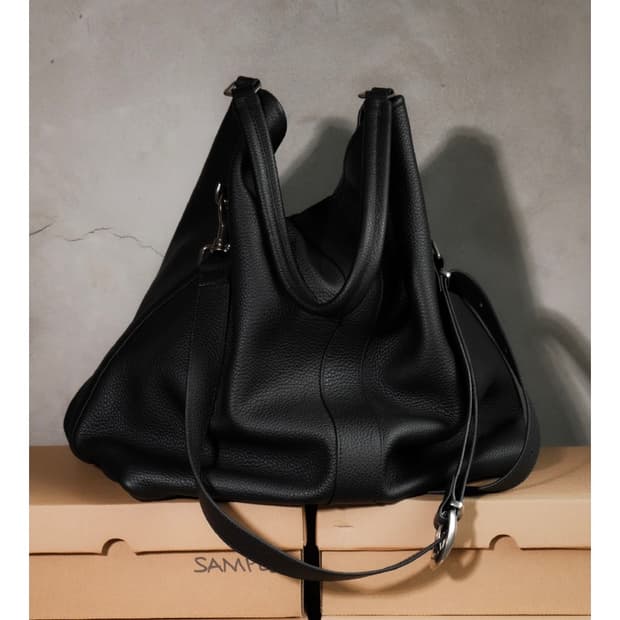 Maicl rover leather bag black