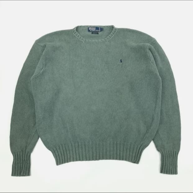 폴로 랄프로렌 올리브 니트