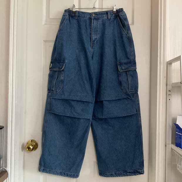 테켓 위켄드 카고 진 블루 L