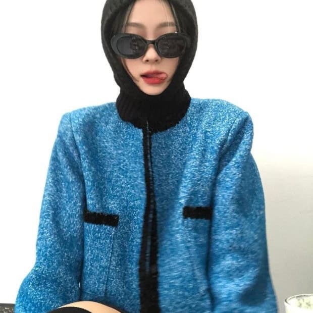 시눈 트위드자켓