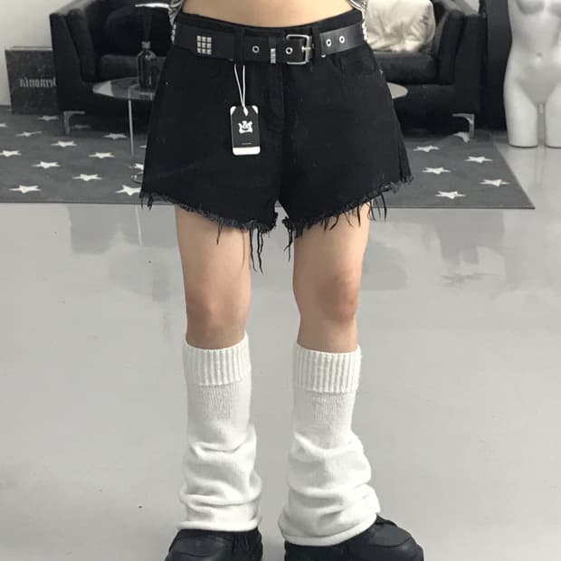 Gu 블랙 숏팬츠