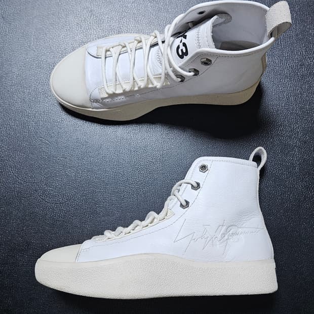260 Y-3 바쇼 하이탑 스니커즈 화이트