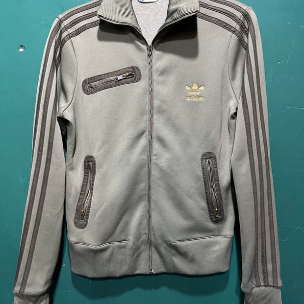 극희귀 아디다스 밀리터리 트랙탑져지 카키100